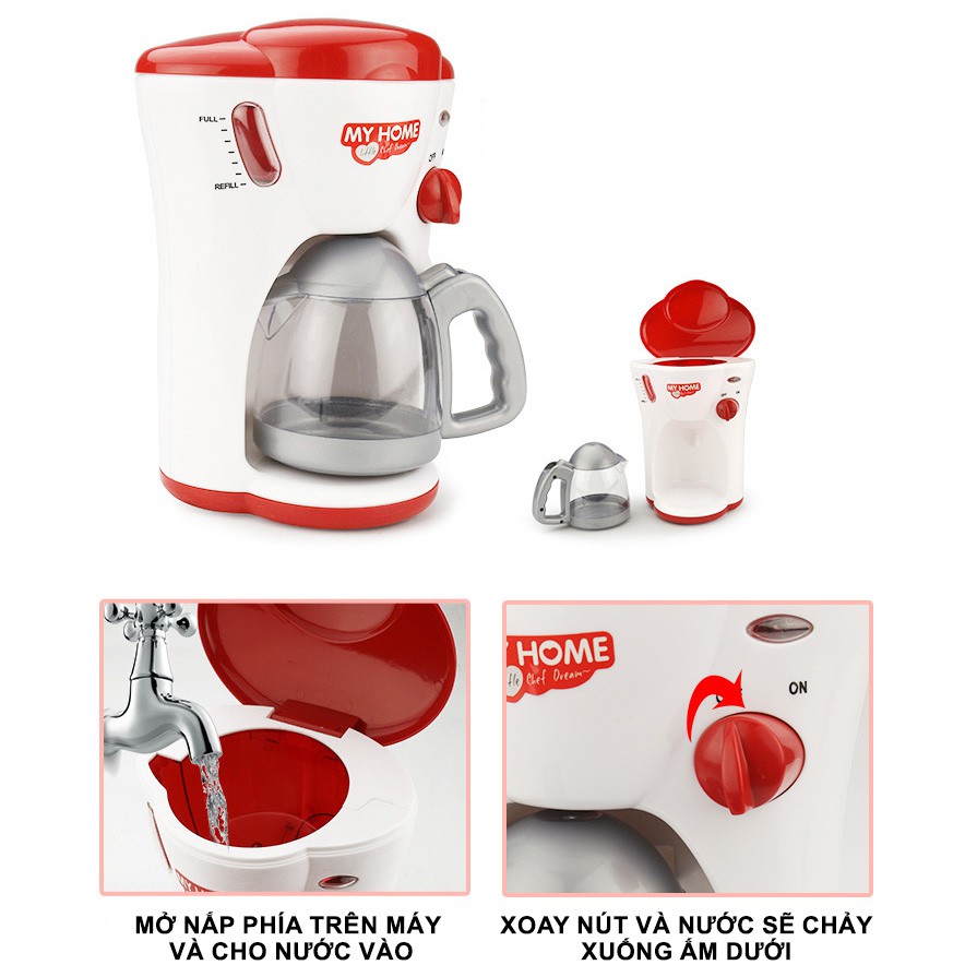 Bộ đồ chơi vật dụng gia đình – Máy pha cafe My Home hàng chính hãng