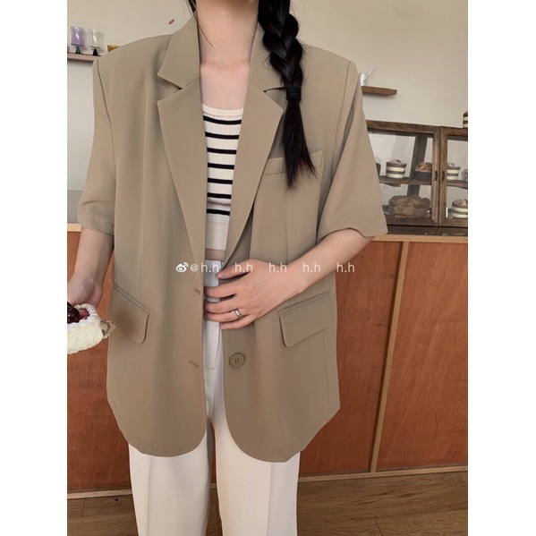 ÁO KHOÁC BLAZER CỘC TAY HÀNG 2 LỚP SIÊU HOT | BigBuy360 - bigbuy360.vn