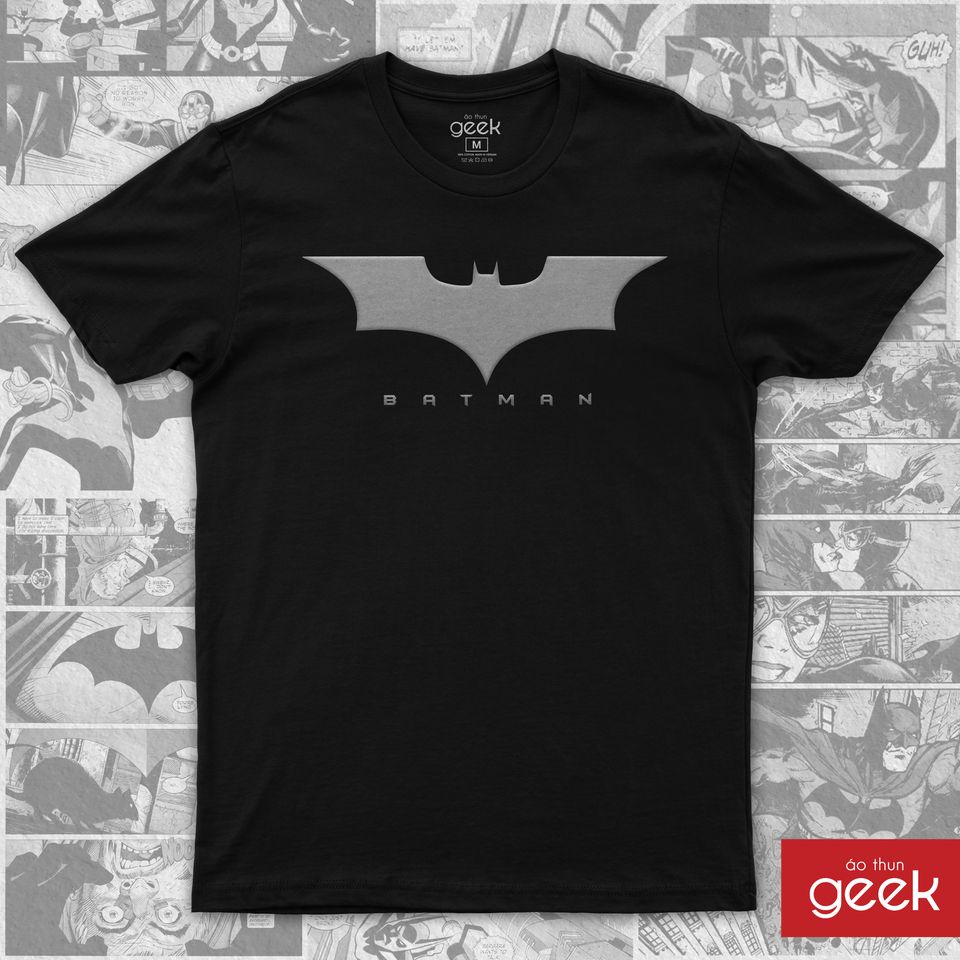 Áo thun in hình Batman Dark Knight 3D Hàn Quốc, 100% Cotton, siêu mịn