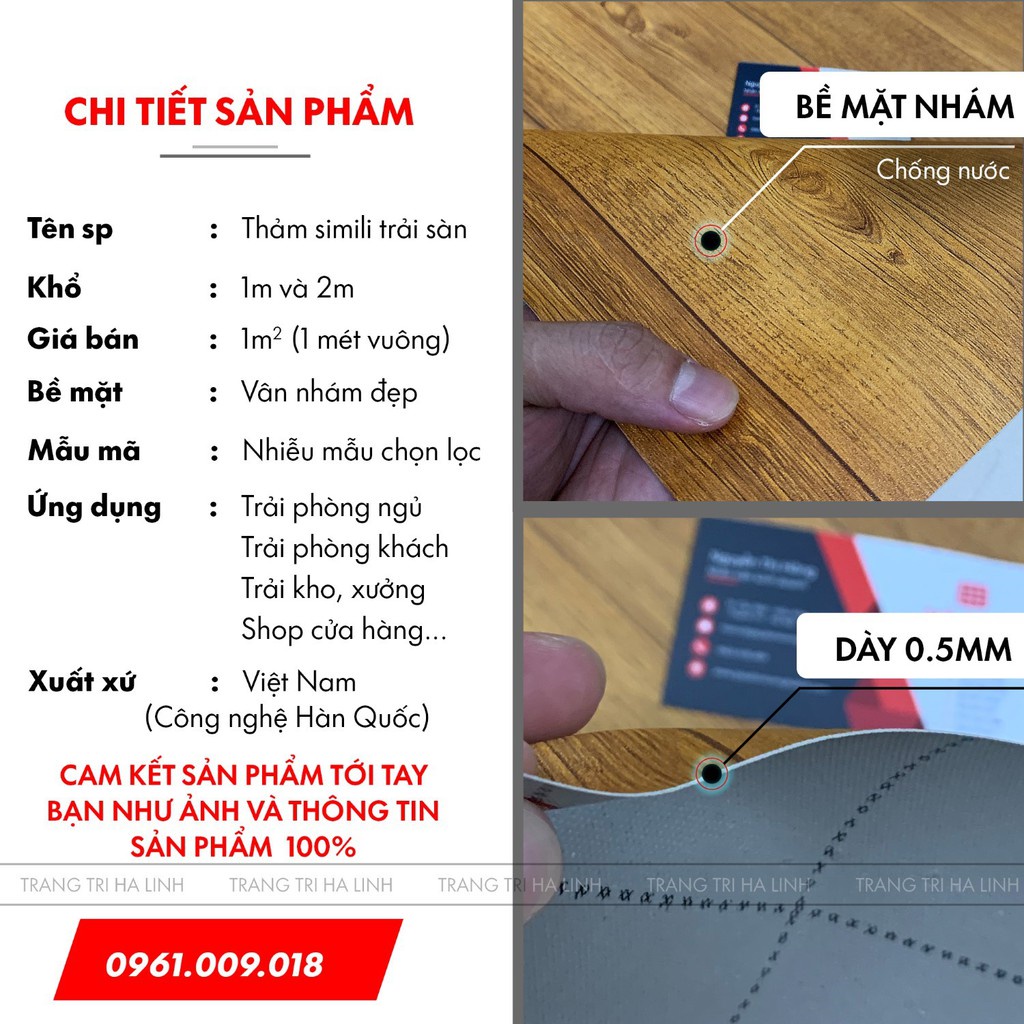 Simili trải sàn vân gỗ nhám pvc lót sàn giả gỗ màu vàng nâu đẹp giá rẻ