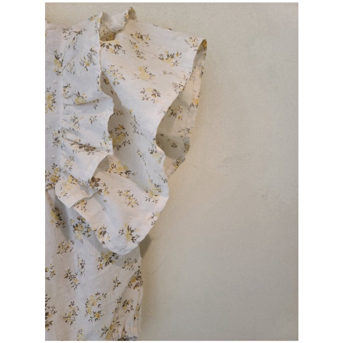 Bộ Áo Liền Quần In Hoa Dễ Thương Thời Trang Mùa Hè Cho Bé Gái Toàn Bộ