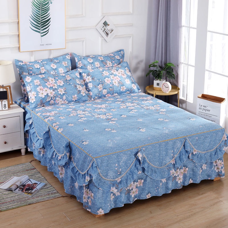 Bộ 3 Món Gồm Ga Trải Giường Với Vua Và Chân Váy Cỡ Lớn Cho Trẻ Em