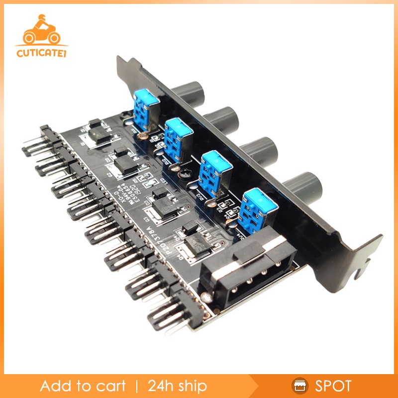 Bộ Điều Khiển Tốc Độ Quạt Pc 12v 3 8 Chiều 4pin 3pin