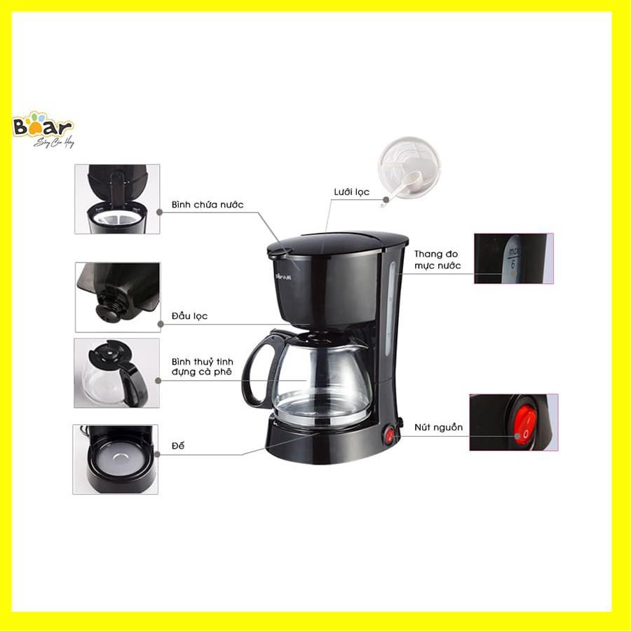 Máy Pha Cà Phê Đa Năng Bear, Máy Pha Trà, Máy Ép Cafe _ Espresso_Chính Hãng Bear KFJ-403_Dung Tích 600ml_Bảo Hành 1 Năm