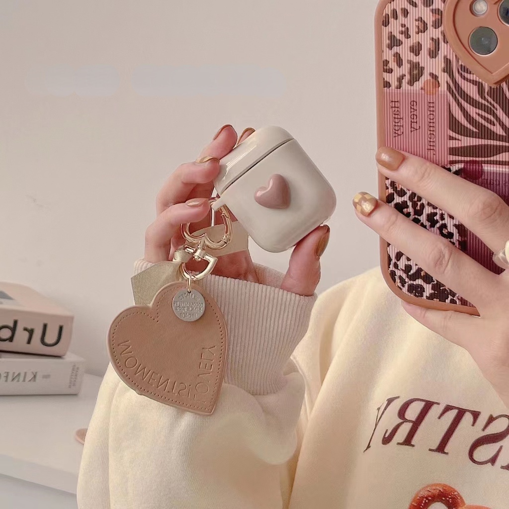 Vỏ Bảo Vệ Hộp Sạc Tai Nghe Airpods 1 2 Pro 3 Họa Tiết Gấu Nâu Đơn Giản Thời Trang