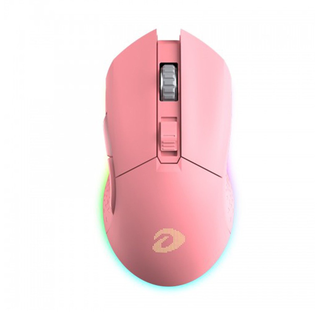 Chuột Không Dây Gaming Dareu Em901 RGB Pink - Hàng chính Hãng