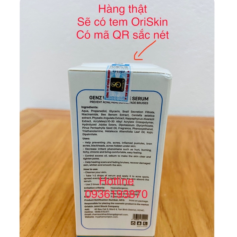 ✅ OriSkin GenZ White Acne Serum 👍  ❤️ Serum GenZ White Acne Ngừa mụn xoá thâm giúp sáng da