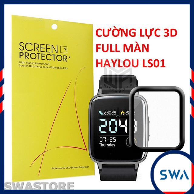 Cường lực 3D đồng hồ Haylou LS01 loại dẻo 6H full màn hình, tặng kit vệ sinh màn hình SWASTORE