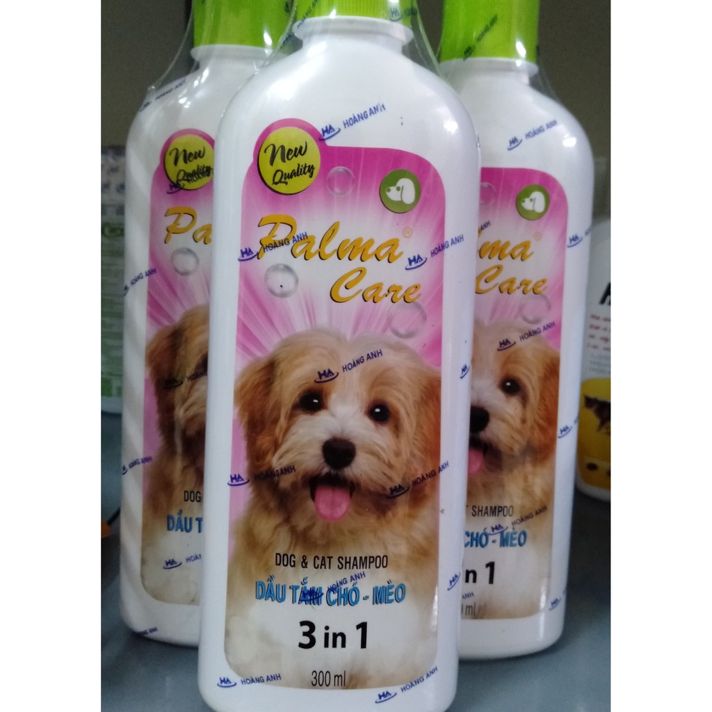 Sữa tắm Palma Act 500 - 300 ml khử mùi &amp; trị ve rận cho chó mèo