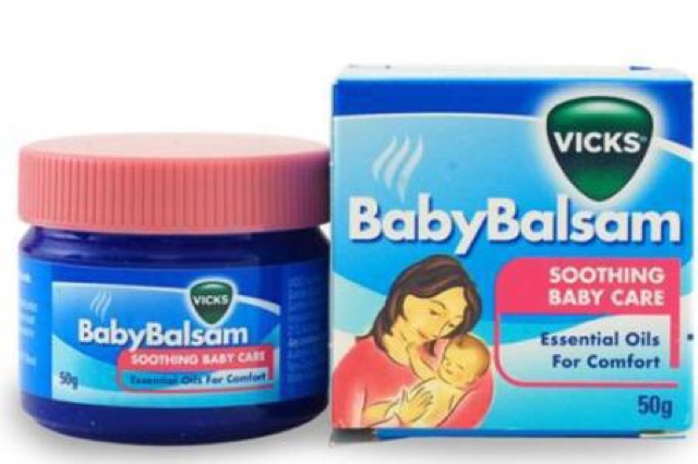 Dầu bôi ấm ngực giảm ho Vicks Baby Balsam - Úc (3m+)