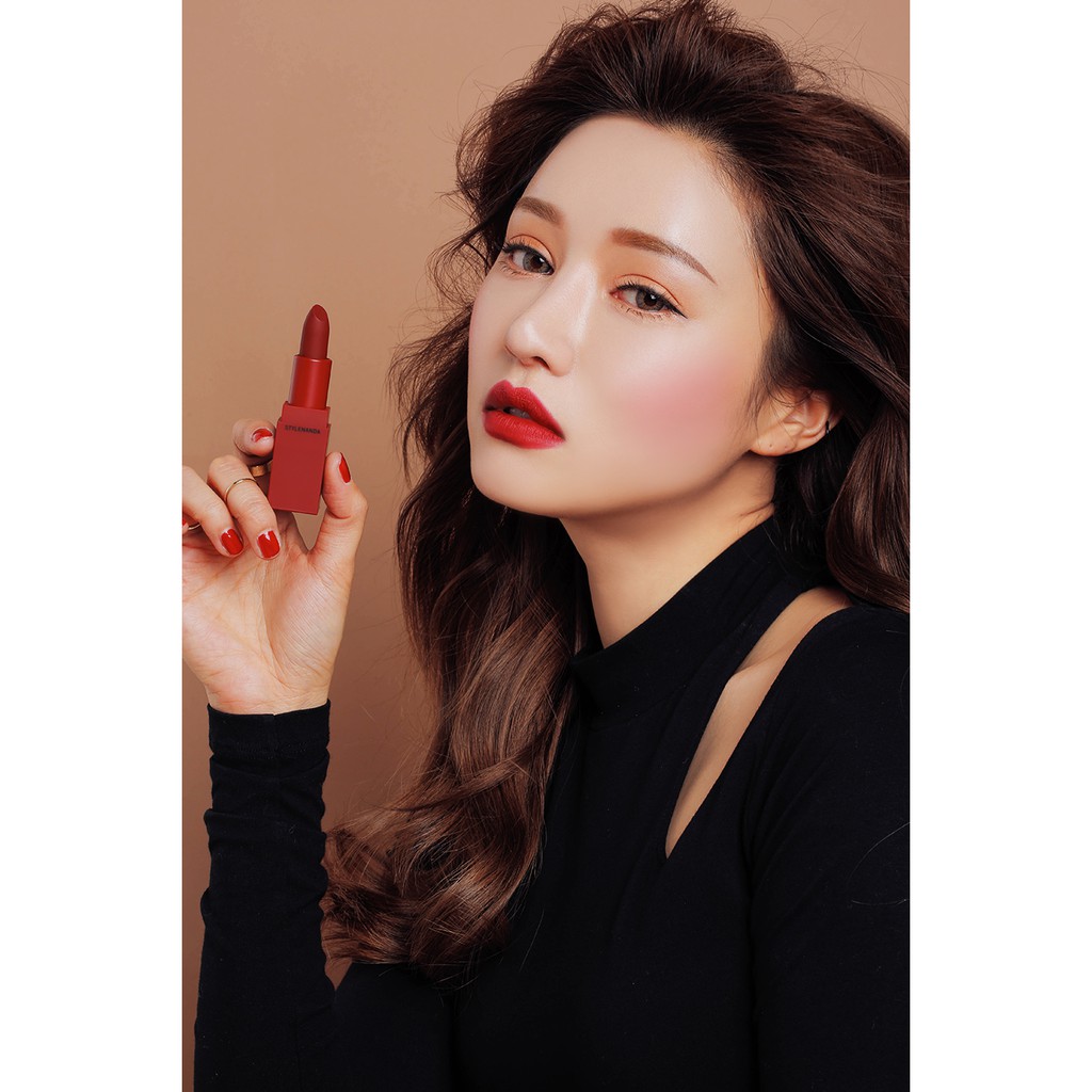 [MATTE] 3CE RED RECIPE LIP COLOR màu 215 RUBY TUESDAY son thỏi lì