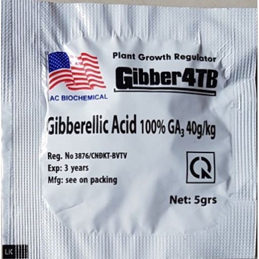 Phân bón lá cao cấp Gibber 4TB GA3 dạng viên sủi 5gram