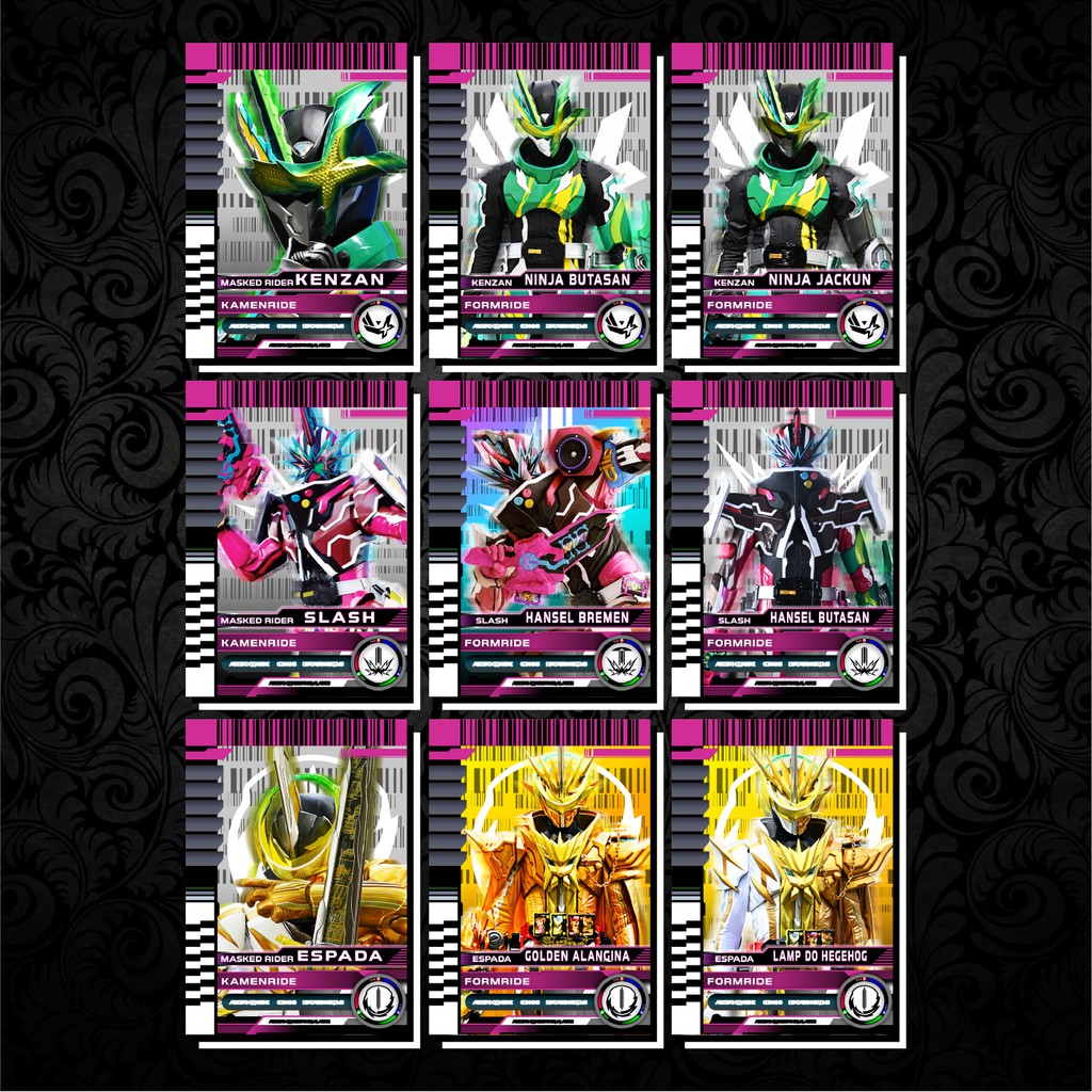 Độc Quyền Phản Quang 7 Màu] Thẻ Bài (Card) Kamen Rider Saber