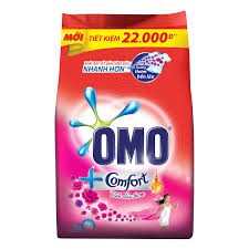 Bột giặt Omo Comfort tinh dầu thơm diệu kỳ túi 4kg