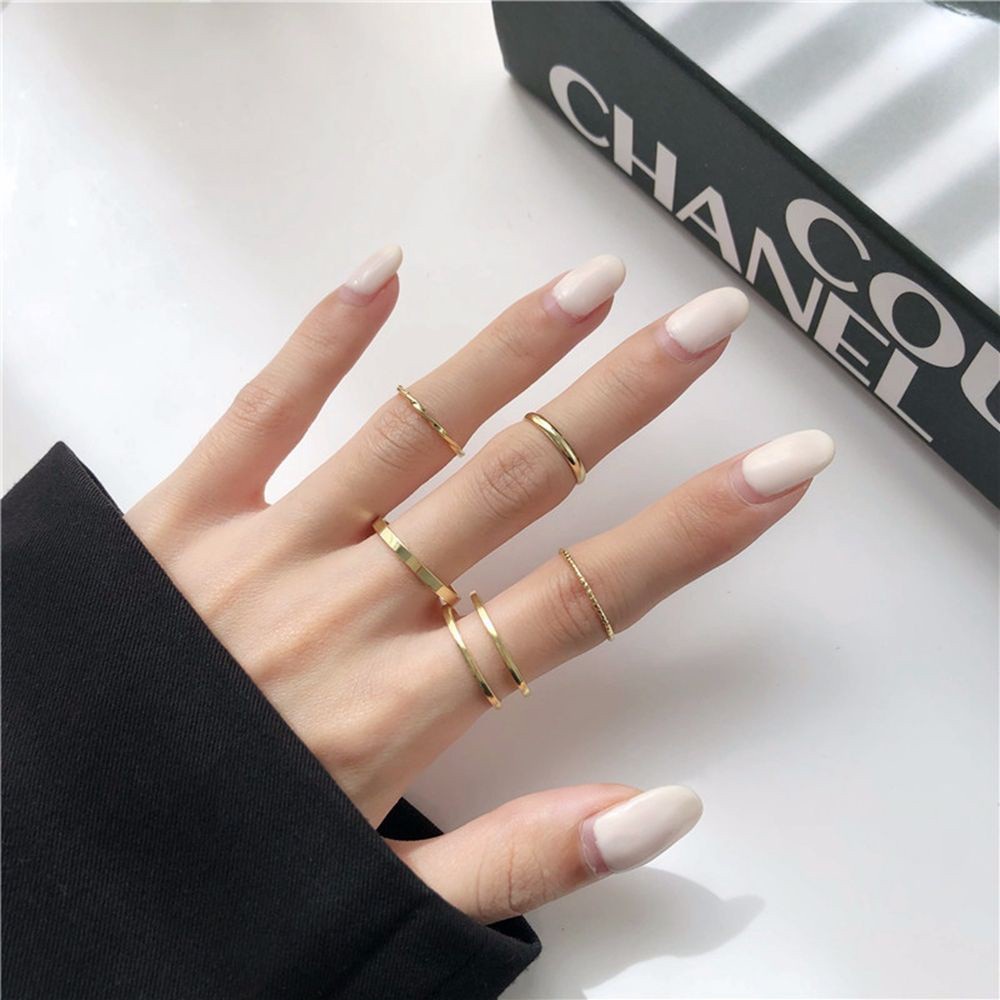 Nhẫn Đeo Khớp Ngón Tay Bằng Hợp Kim Phong Cách Hàn Quốc Cho Nữ