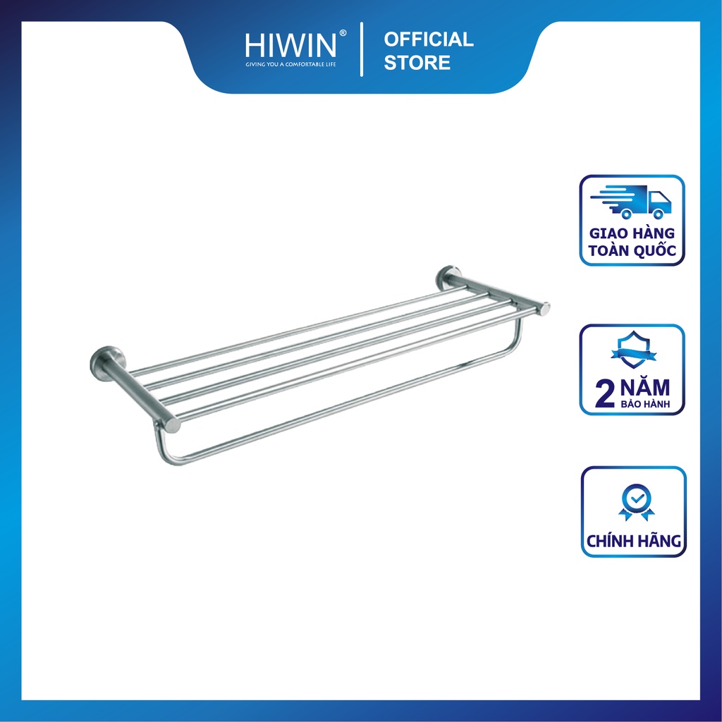 Giàn khăn, giá treo khăn nhà tắm inox 304 mặt gương HIWIN Y-539