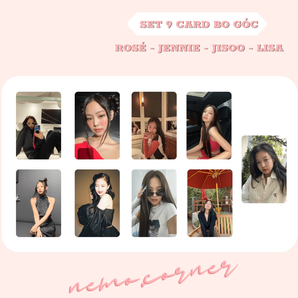 SET 9 CARD 4 thành viên Jennie Jisoo Lisa Rosé