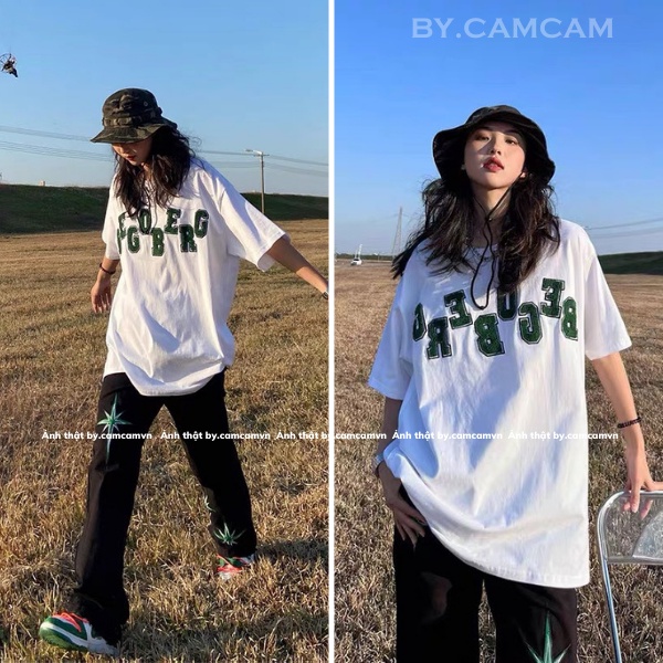 Áo Thun Tay Lỡ BEGOBERG 100% Cotton 2023 𝘽𝙮.𝘾𝙖𝙢𝙘𝙖𝙢