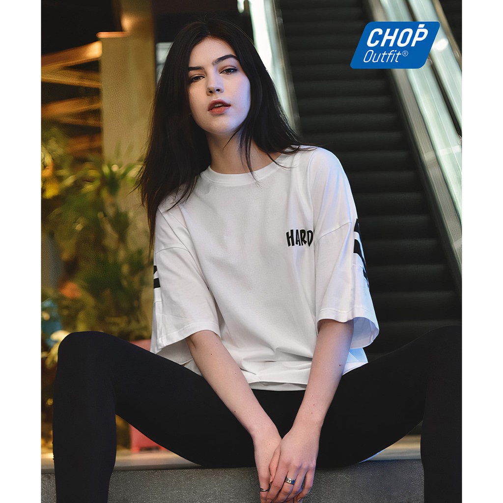 Áo Thun Tay Lỡ Form Rộng Chóp Outfit Hardy Hardy Dáng Rộng Cá Tính Cho Nam Nữ-CHop09
