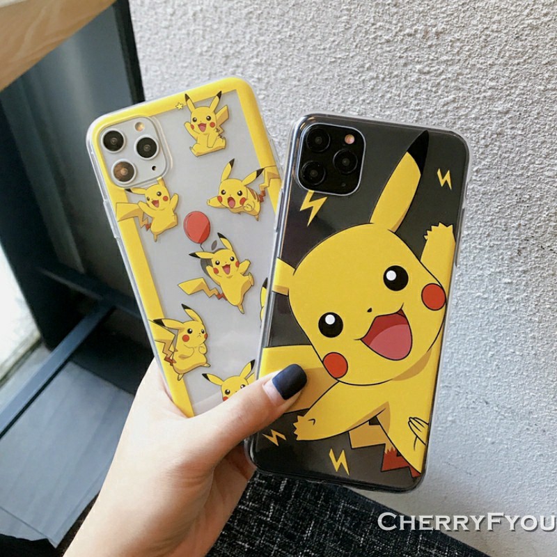 Ốp lung iphone Ốp Điện Thoại Iphone In hình Pikachu