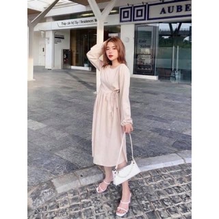 [ORDER] Váy trắng dáng dài rút eo siêu xinh