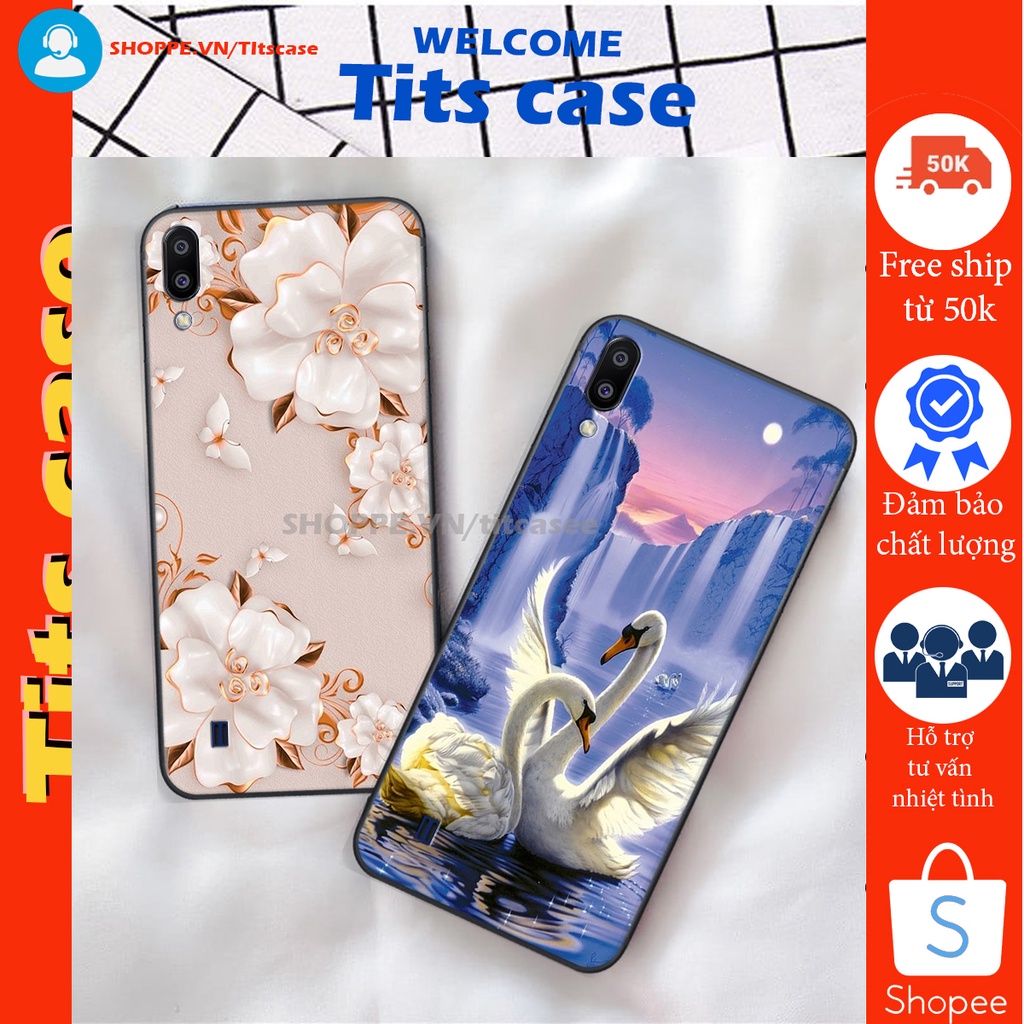 Ốp lưng Samsung Galaxy A10 / M10 in hình thiên nga,hoa may mắn, đặc sắc ĐỘC - LẠ - BỀN