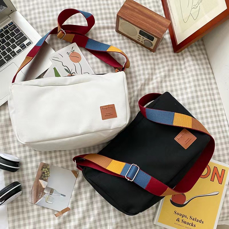 Túi Xách Canvas Sức Chứa Lớn Thiết Kế Đơn Giản Thời Trang Cho Nữ