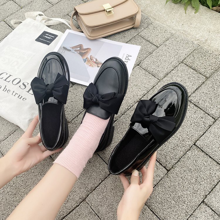 [ Mã 66CBSALE giảm 30K đơn 200K] Giày Nữ Nam Triều Giày mũi mũi nhọn Giày búp bê Anh giày da | BigBuy360 - bigbuy360.vn