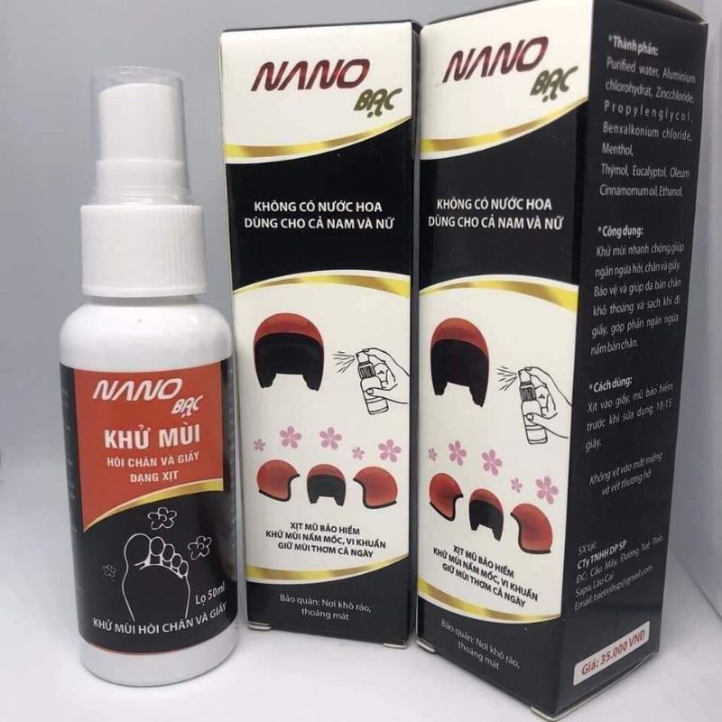 Xịt khử mùi hôi chân nano, cần thiết với mọi người