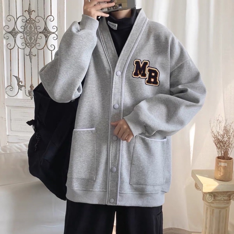 Áo Khoác CARDIGAN MR♥ Bo Viền Chất Nỉ Dày Dặn Form Unisex Nam/Nữ Mặc Cực Đẹp Vải Xịn Đỉnh(Video +Ảnh Thật 100% )