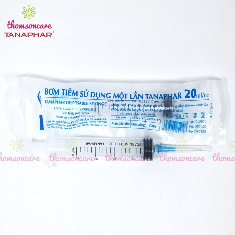 ❤️ ỐNG CHÍCH XI LANH Bơm kim tiêm sử dụng một lần Tanaphar 20ml 20cc 50ml 50cc bơm cho ăn bơm tiêm 50ml 50cc