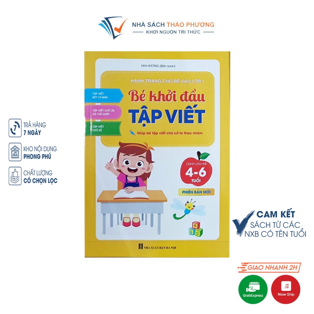 Sách - Bé khởi đầu tập viết dành cho trẻ 4-6 tuổi phiên bản mới | BigBuy360 - bigbuy360.vn