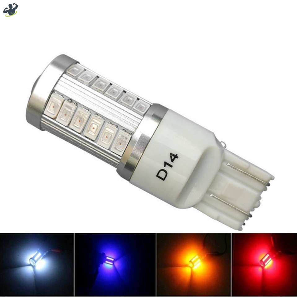 Đèn phanh T20 W21/5W 7443 T20 33 Led 5630 5730 Smd thay thế cho xe hơi tiện dụng