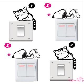 Decal Dán Tường Hình Chó Mèo