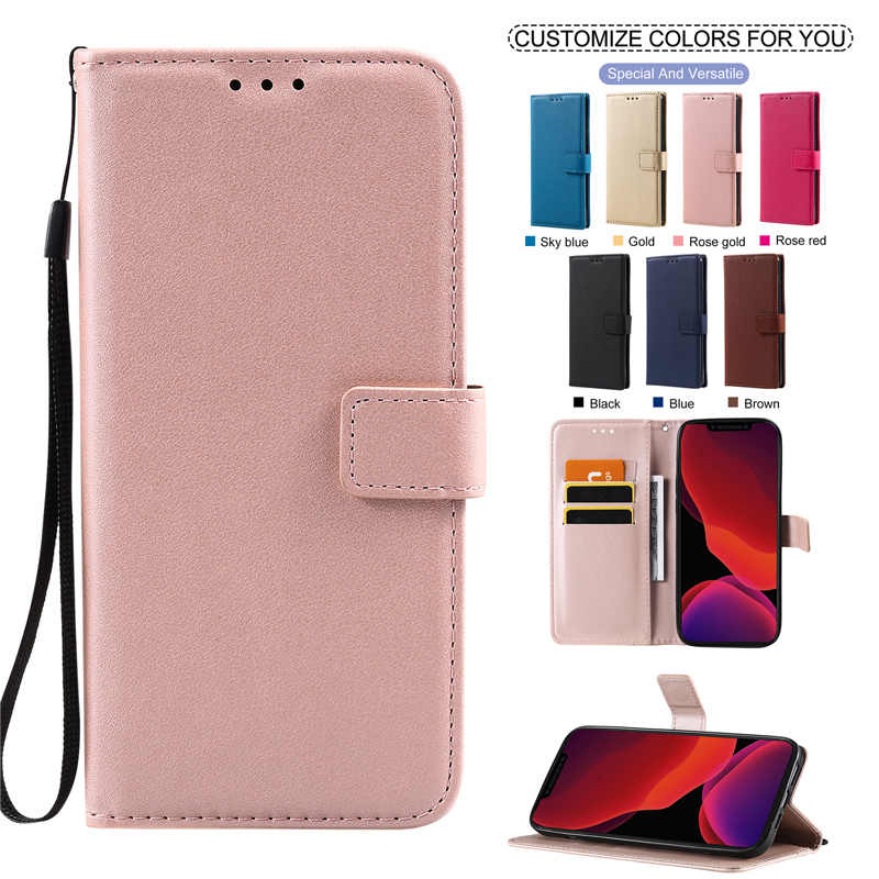 Samsung S9 Plus S8 Plus S8 Edge S7 Edge Color Leather Case Classic Simplicity Fashion Flip Bracket Card Wallet Buckle Full Protection Soft Cover Casing Protective Shell Bin Phone Case