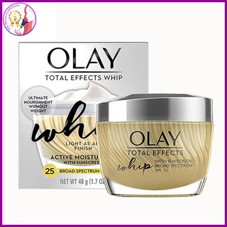 Kem dưỡng mờ thâm nám tái tạo da olay total efects whip active moisturizer spf25