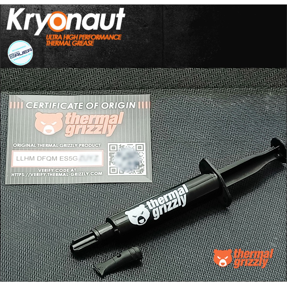 Kryonaut grizzly đích thực. Dán nhiệt hiệu suất cao cho cpu / gpu