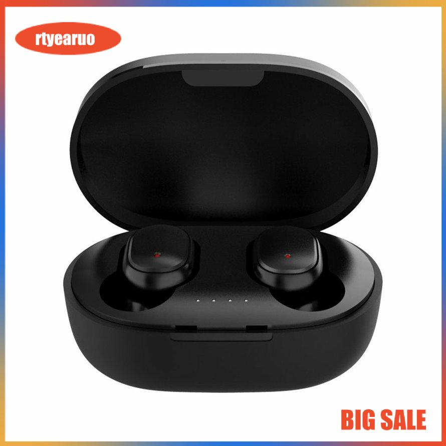 Stereo Earbud Headphones In-ear Earphones Wireless Earphones With Charging Box