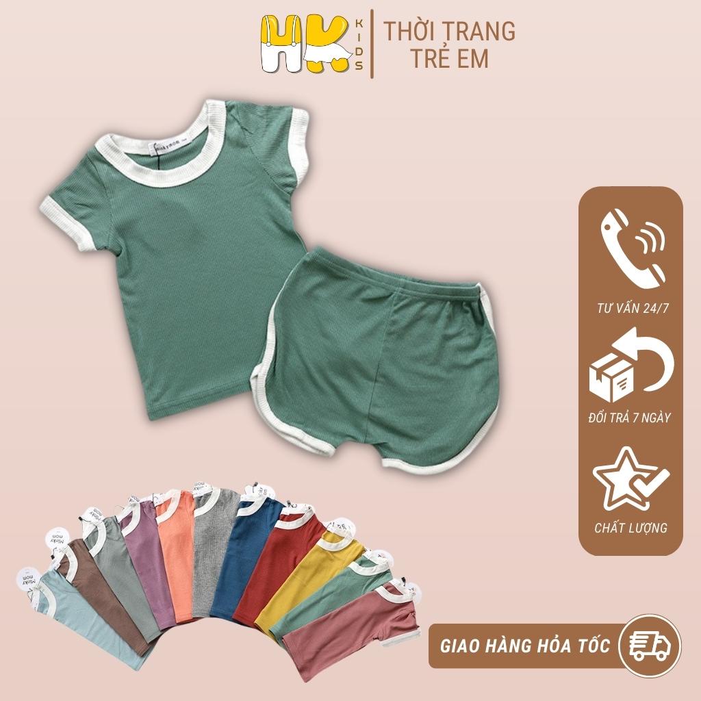 Bộ Minky mom chính hãng cộc tay cho bé chất thun lạnh pettit size từ 1 - 5 tuổi - HK KIDS (màu 8-11)