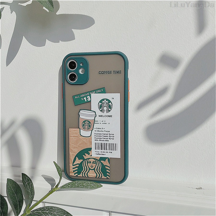 Ốp Điện Thoại Dẻo Họa Tiết Starbucks Hoạt Hình Cho iPhone 7 8 Plus X XR XS 11 12 Mini 13 14 Plus 14 Pro Max SE 2020