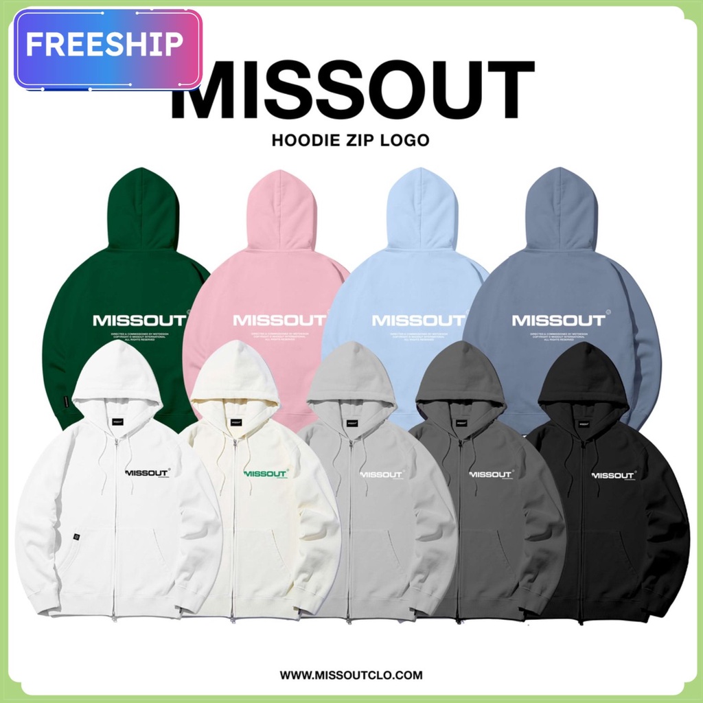 Áo khoác nỉ Missout nam nữ,Áo khoác nỉ ngoại form rộng ulzzang hottrend jacker chất lượng xịn xò