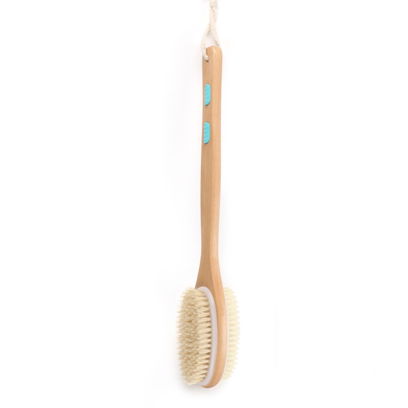 Bàn Chải Tắm Bằng Sợi Tổ Ong Màu Trắng Hình Oval JP5