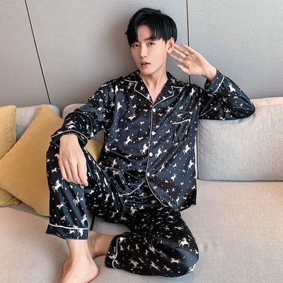 Pyjama lụa phi bóng cao cấp nam nữ nhiều mẫu đồ mặc nhà đồ ngủ đôi