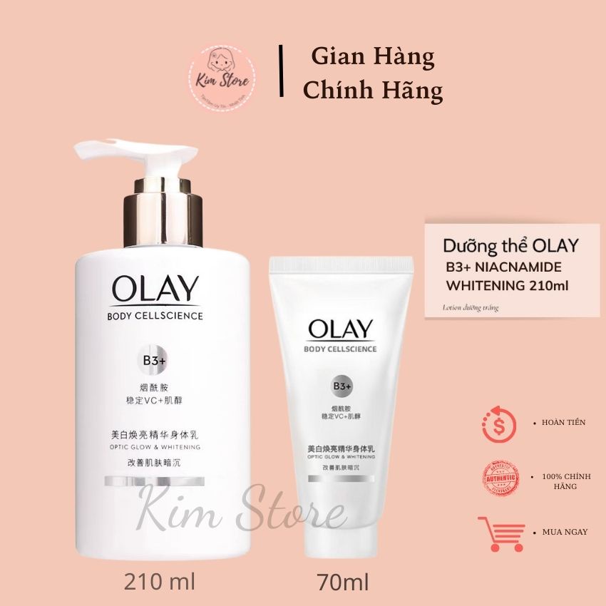 Dưỡng thể body OLAY Whitening trắng bật tone sau 14 ngày dùng