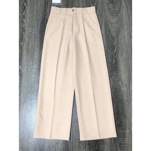 QUẦN SUÔNG ỐNG RỘNG KHÓA TRƯỚC, QUẦN CULOTTES