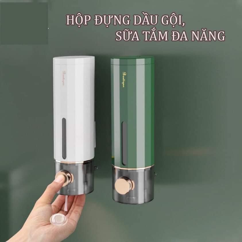 Hộp đựng dầu gội, sữa tắm, nước rửa tay dán tường không cần khoan vít đa năng tiện dụng