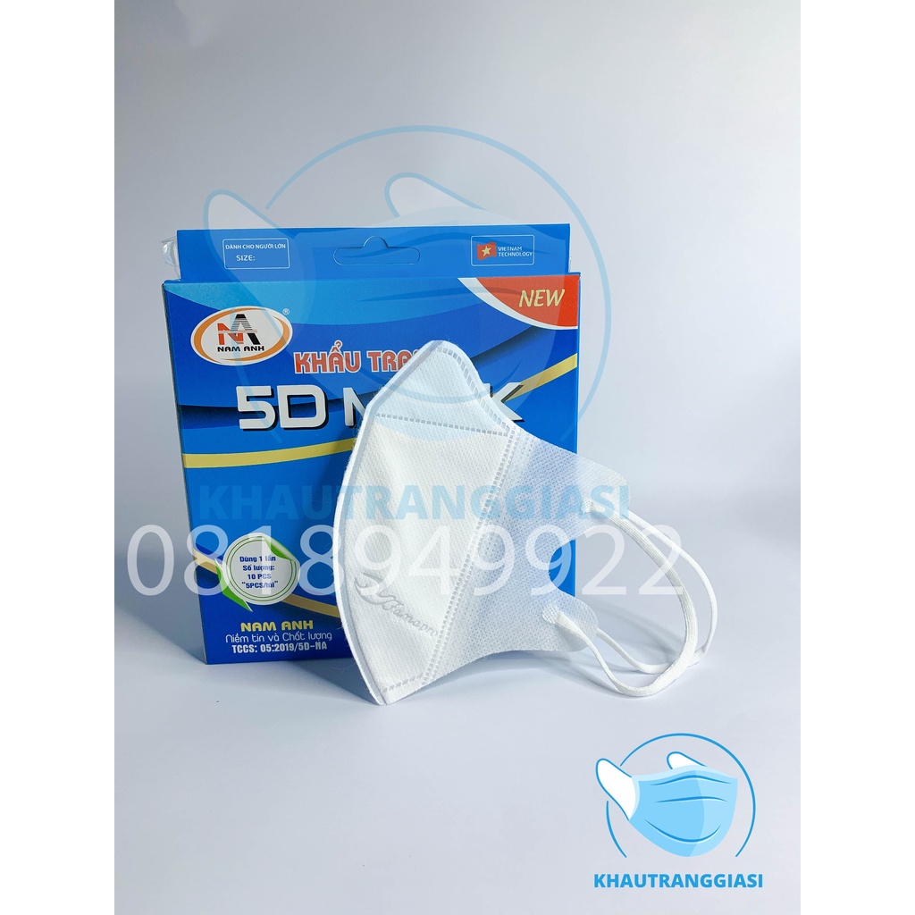 Khẩu trang 5D mask hộp 10c