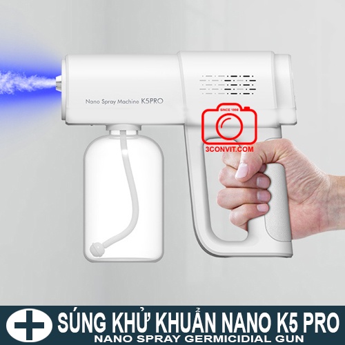 Súng cầm tay phun sương khử khuẩn Nano K5 Pro