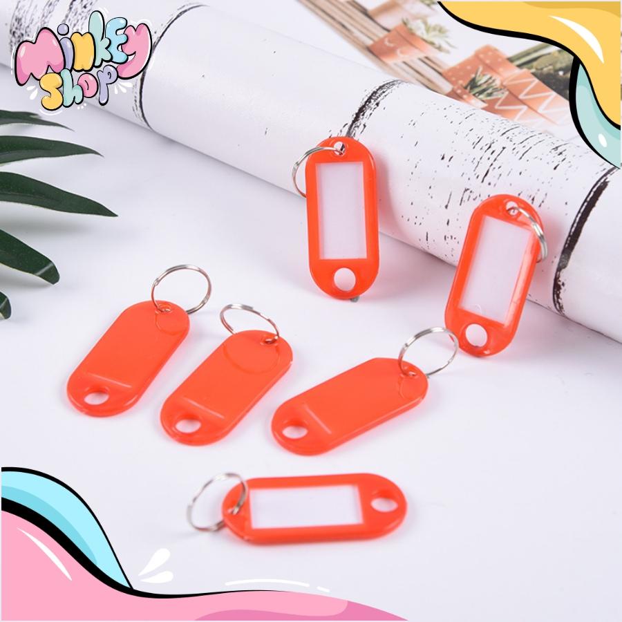 Móc Khóa Thẻ Từ Siêu Rẻ Để Treo Chìa Khóa Ghi Nhớ Hành Lý, Vali Phân Loại Sản Phẩm Có khoen đẹo 02MKTT -Minkey