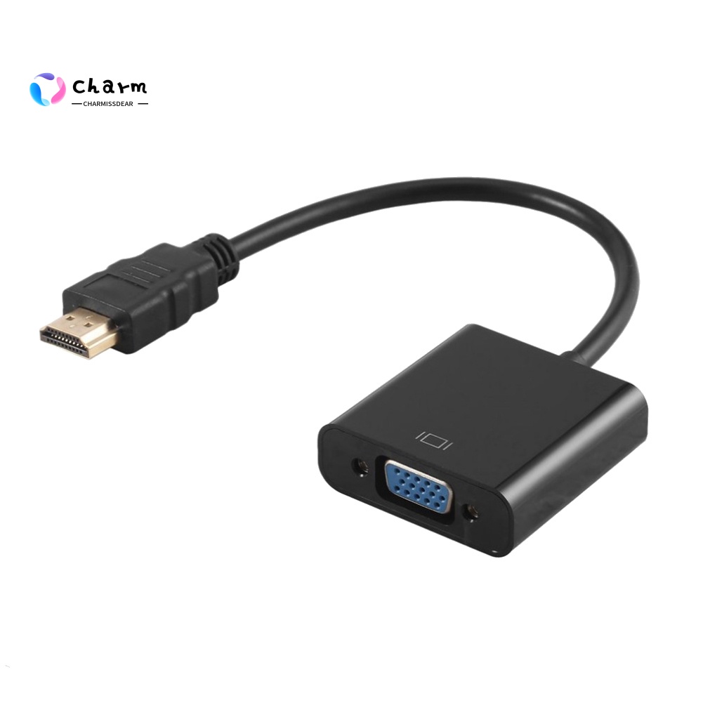 [CM] Availble 1080P HDMI-compatible Male to VGA Female Converter Adapter Cable for PC Laptop HDTV DVD